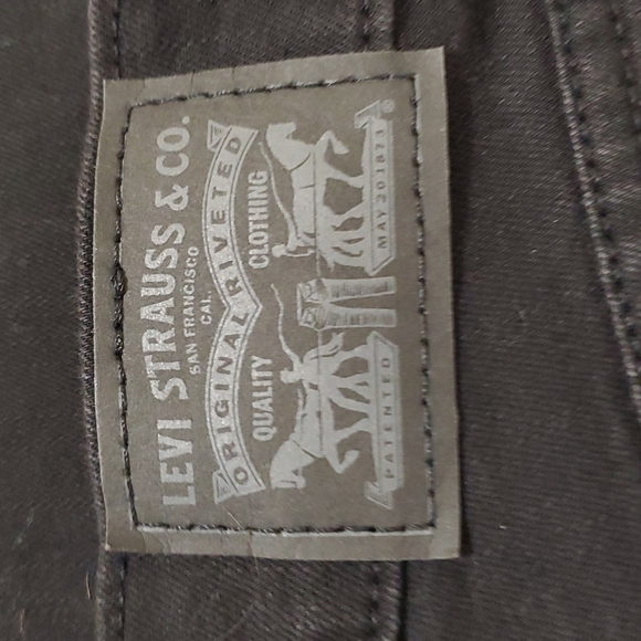 Levi's 724 black high rise straight leg jeans - Picture 8 of 14